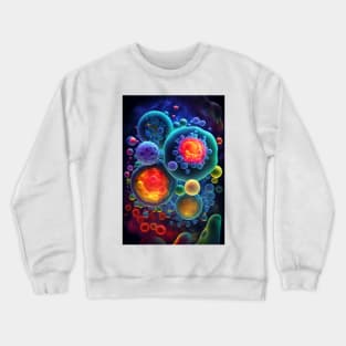 Cosmic Origins: Protocells, Vesicle, and Primordial Foam Crewneck Sweatshirt